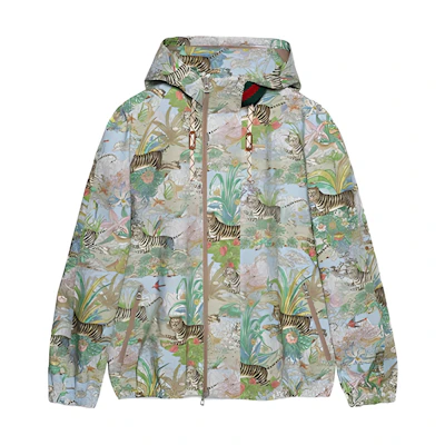 Gucci SS22 Water-Resistant Logo Hooded Jacket Green 683260-Z8AXK-4627