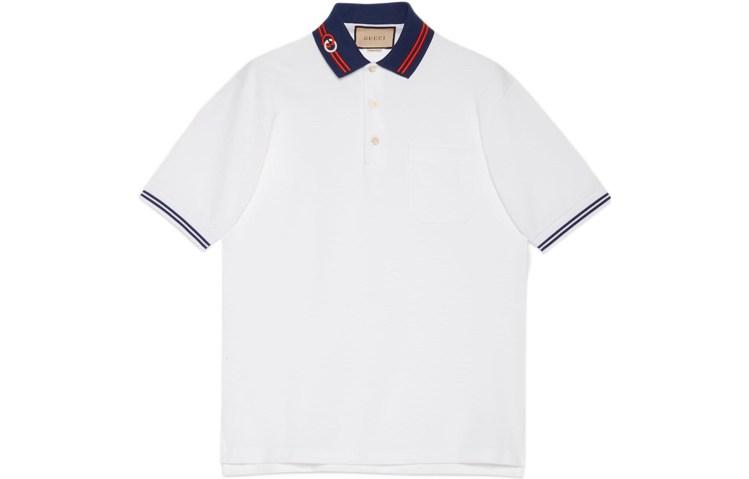 Gucci SS22 White Logo Print Polo Shirt 658067-XJDI2-9692