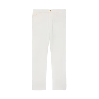 Gucci SS22 White Straight-Leg Jeans 675701-XDBYK-9133
