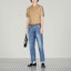 Lookbook GUCCI SS23 米色條紋印花短袖POLO衫. 742382-XJFGI-9751