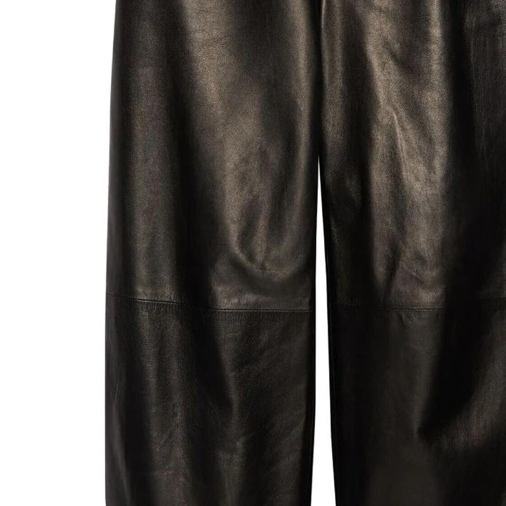 GUCCI SS23  Black Glossy Solid Mid-Rise Elastic Joggers. 738235-XNAWX-1000 圖 8