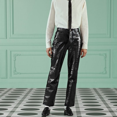 Pantalones Casuales Negros Brillantes Rectos GUCCI SS23. 713493-XNATO-6275 Purchase Pantalones Casuales Negros Brillantes Rectos GUCCI SS23. 713493-XNATO-6275