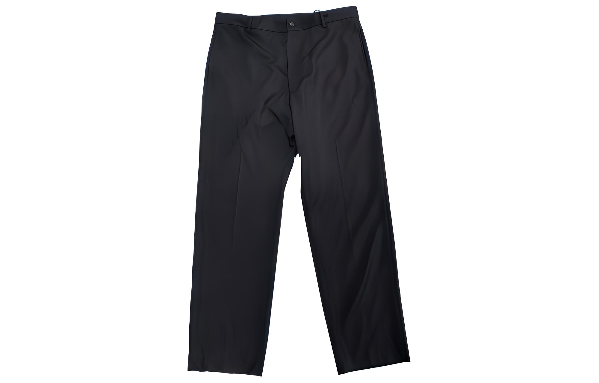 GUCCI SS23  Black Straight-Leg Casual Pants with Solid Color Button Design 512968-Z505F-1000