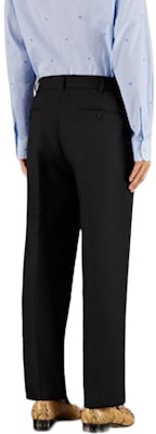 GUCCI SS23 Seluar Kasual Hitam Potongan Tirus Kain Twill Licin. 727451-ZAMDQ-1043 Shop GUCCI SS23 Seluar Kasual Hitam Potongan Tirus Kain Twill Licin. 727451-ZAMDQ-1043