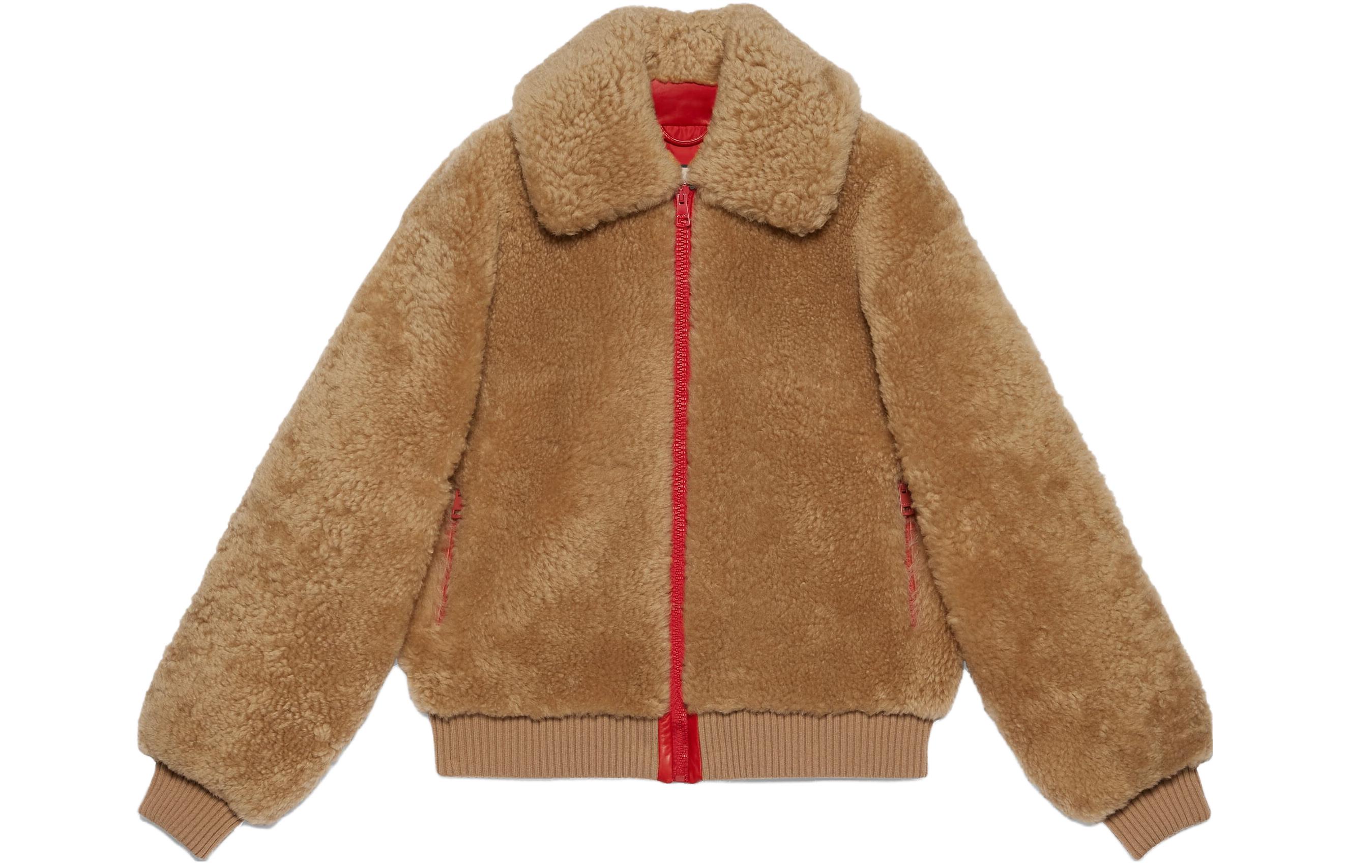 GUCCI SS23  Brown Logo Jacquard Zip-Up Jacket with Polo Collar 713645-XSADO-2233 圖 2