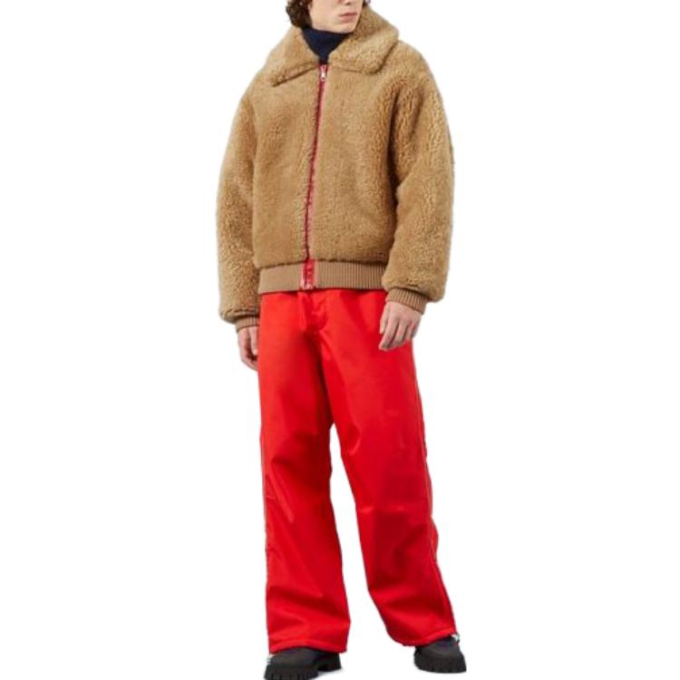 GUCCI SS23  Brown Logo Jacquard Zip-Up Jacket with Polo Collar 713645-XSADO-2233 圖 4