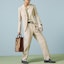 Purchase GUCCI SS23 Pantalones Casuales Khaki Tiro Alto Pierna Recta 743238-ZAAZM-1902