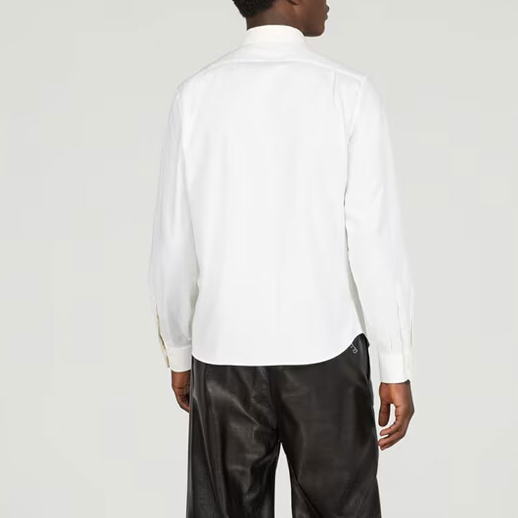 GUCCI SS23  Ivory White Solid Color Long Sleeve UV Protection Shirt 740694-ZANF6-9200 圖 3