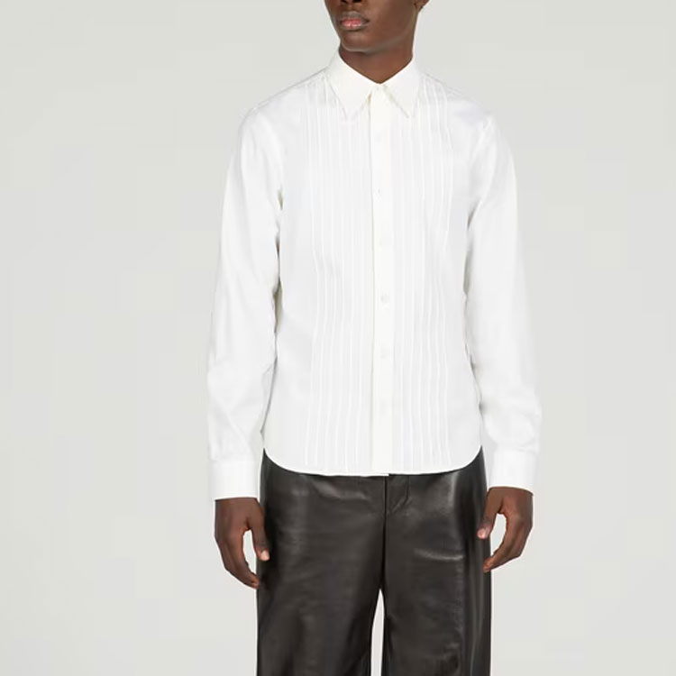 GUCCI SS23  Ivory White Solid Color Long Sleeve UV Protection Shirt 740694-ZANF6-9200 圖 4