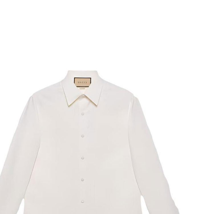 GUCCI SS23  Ivory White Solid Color Long Sleeve UV Protection Shirt 740694-ZANF6-9200 圖 7