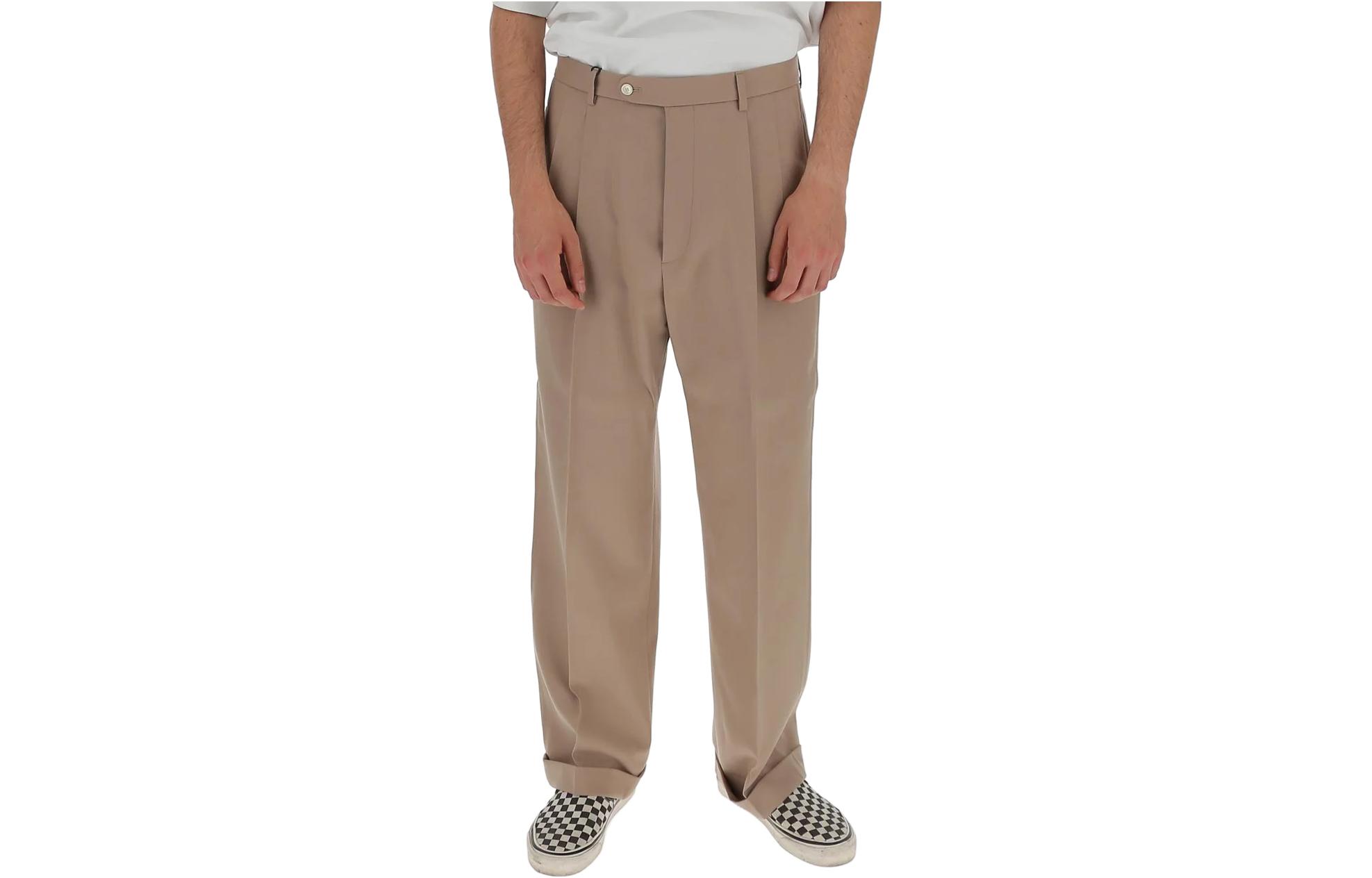 GUCCI SS23  Khaki Loose-Fit Button Cargo Pants. 659653-Z442L-2477