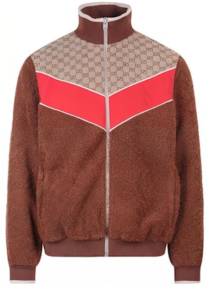 GUCCI SS23 拼接高領拉鍊夾克 棕色 716794-XJEUS-2396 Order GUCCI SS23 拼接高領拉鍊夾克 棕色 716794-XJEUS-2396