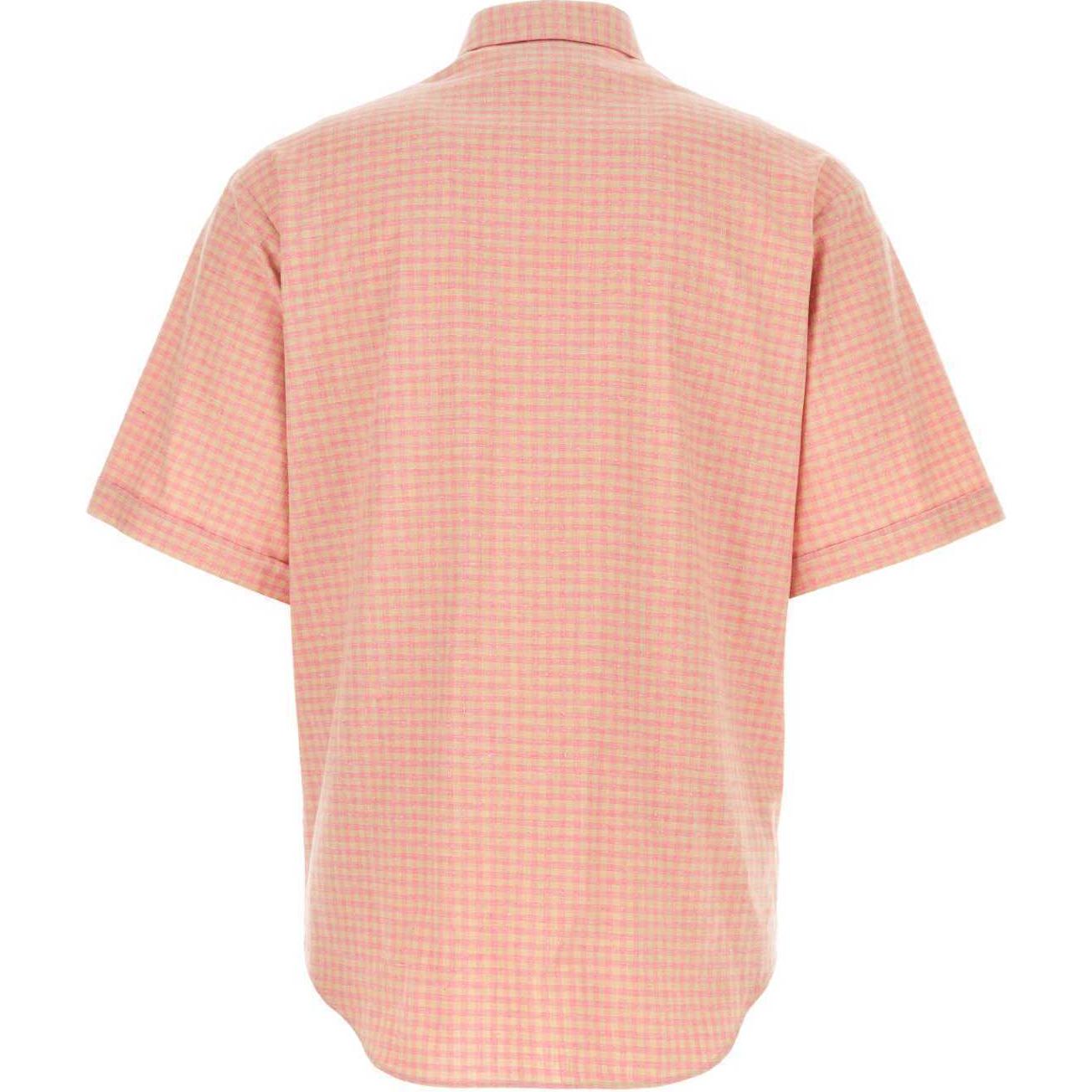 GUCCI SS23  Pink Animal Print Checkered Button-Up UV Shirt. 740288-ZAMYG-5449 圖 3