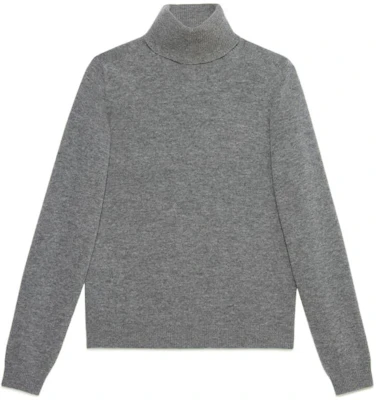 GUCCI SS23 Sweater Rajut Abu-Abu High-Neck Warna Solid. 694787-XKCD5-1093 Buy GUCCI SS23 Sweater Rajut Abu-Abu High-Neck Warna Solid. 694787-XKCD5-1093