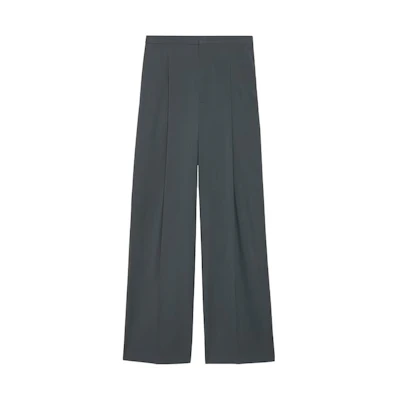 GUCCI SS23 Solid Color Zipper Pleated Suit Pants - Gray. 759322-ZAOGX-1147