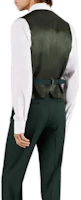 Shop GUCCI SS23 Solid V-Neck Sleeveless Formal Vest in Dark Green. 673191-Z798C-3149