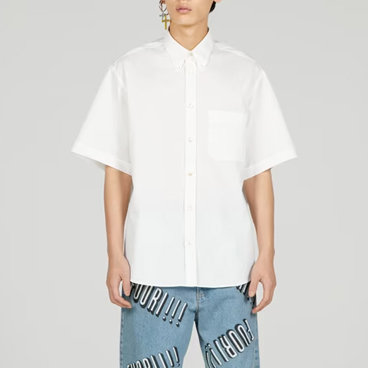 GUCCI SS23  White Single-Breasted Casual Sunblock Short-Sleeve Shirt 672703-ZAL74-9002 圖 3
