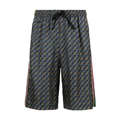 Gucci SS23 All-Over Logo Drawstring Shorts Blue 572728-XJA4Y-4823