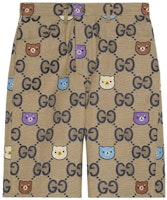 Gucci SS23 All-Over Print Mid-Rise Casual Shorts Khaki 737640-XDCFG-4759 Gucci SS23 All-Over Print Mid-Rise Casual Shorts Khaki 737640-XDCFG-4759