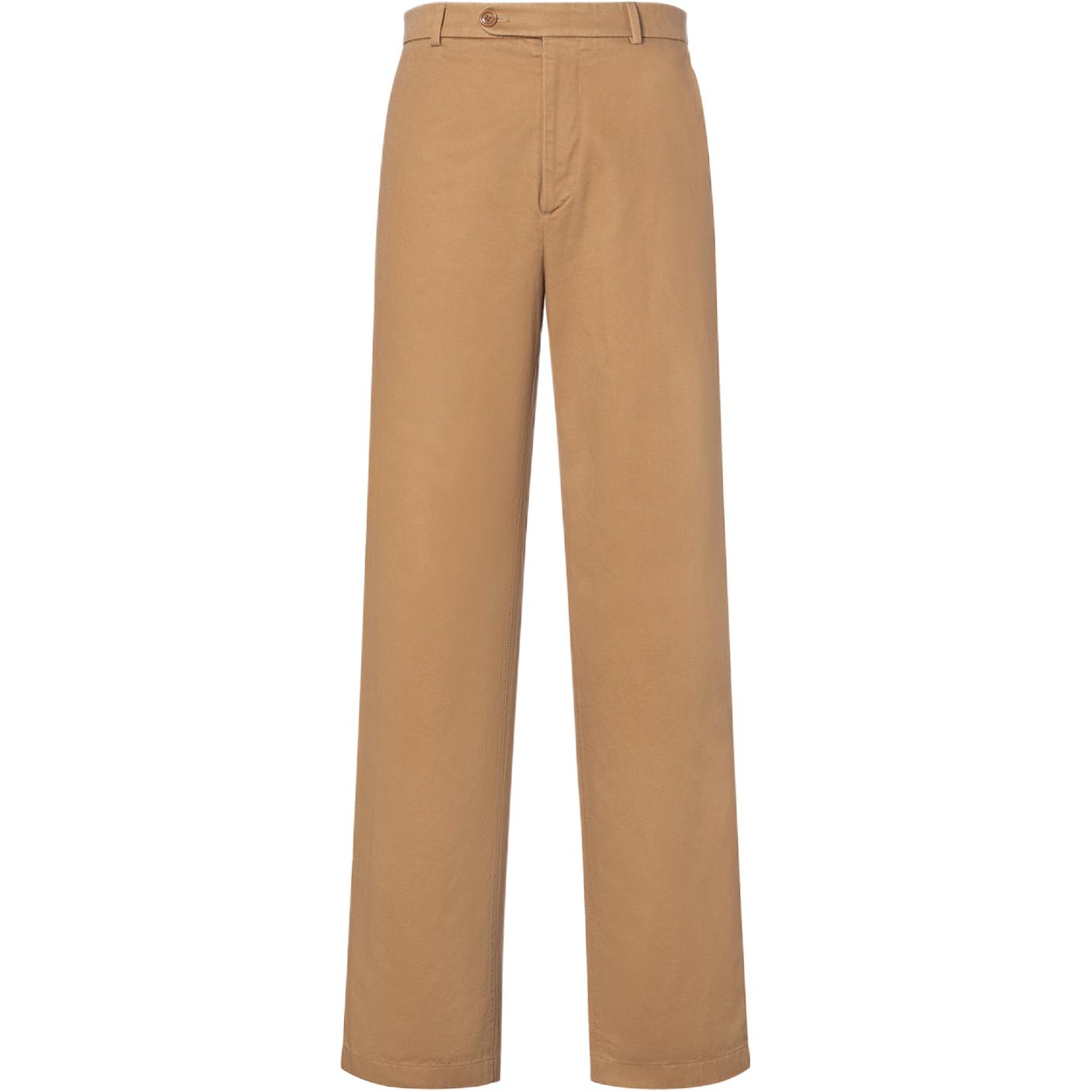 Gucci SS23 Beige Straight-Leg Logo Embroidered Casual Pants 742769-ZANW3-9727