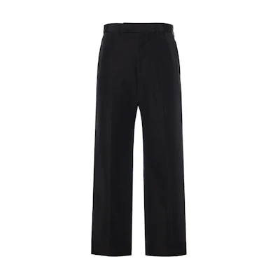 Gucci SS23 Black Casual Solid Color Straight-Cut Cropped Pants 723676-ZAK7W-1000