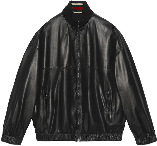 gucci-ss-23-black-leather-bomber-jacket-casual-stand-collar-long-sleeve-741435-xnapl-1000