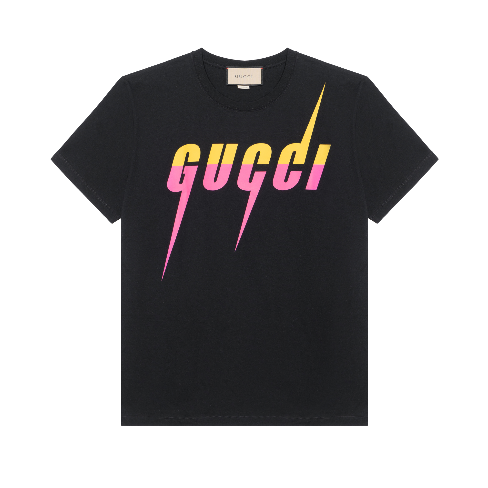 Gucci SS23 Black Letter Blade Print Casual T-Shirt 548334-XJFWQ-1152