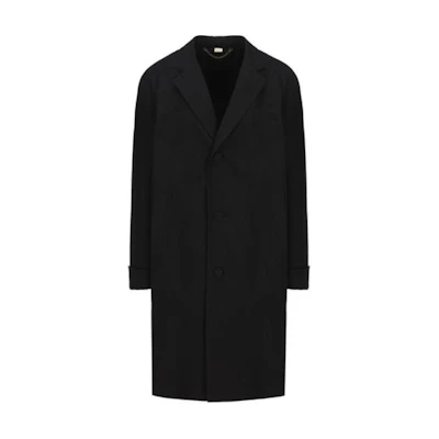 Gucci SS23 Black Long Sleeve Solid Color Trench Coat 721565-ZAK7W-1000