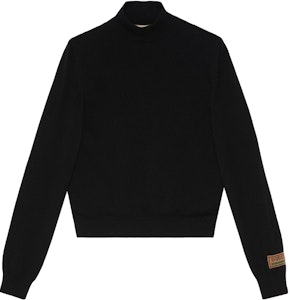 Gucci SS23 Sweater Hitam Turtleneck dengan Logo 694752-XKCD3-1152 Buy Gucci SS23 Sweater Hitam Turtleneck dengan Logo 694752-XKCD3-1152