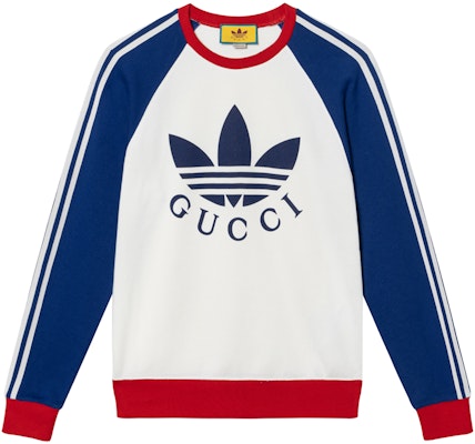 古驰SS23蓝白标志印花长袖卫衣 722951-XJE1K-9221 Buy 古驰SS23蓝白标志印花长袖卫衣 722951-XJE1K-9221