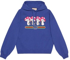 Gucci SS23 Blue Pattern Print Hooded Sweatshirt 721427-XJFWB-4413 Gucci SS23 Blue Pattern Print Hooded Sweatshirt 721427-XJFWB-4413