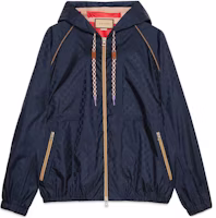 Gucci SS23 Blue Solid Logo Print Hoodie Jacket 722514-Z8BAJ-4240 Gucci SS23 Blue Solid Logo Print Hoodie Jacket 722514-Z8BAJ-4240
