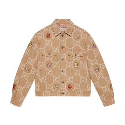 Gucci SS23 Brown Animal Print Single-Breasted Collared Jacket Men’s 708294-XDCE1-9069