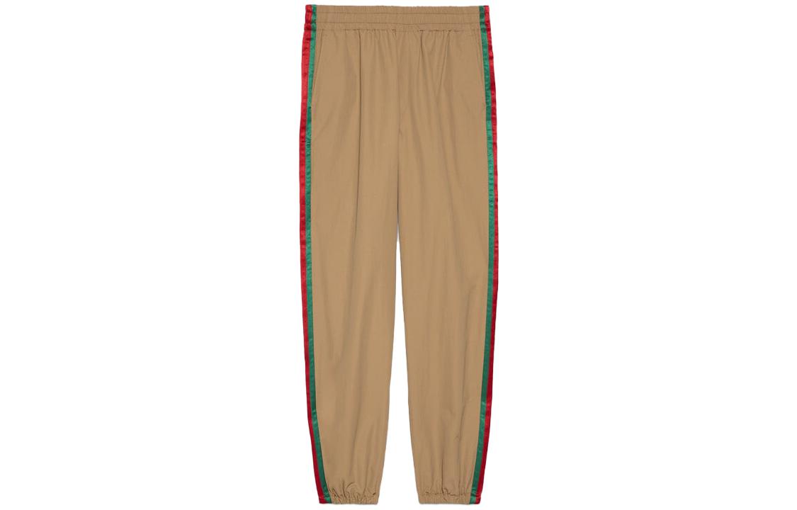 Gucci SS23 Brown Side Stripe Knit Jogger Track Pants 742772-ZANW8-2371