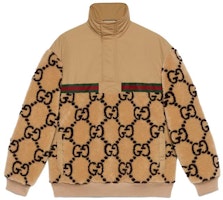 Gucci SS23 Camel GG Jacquard High-Collar Jacket 713996-XJETL-2066 Gucci SS23 Camel GG Jacquard High-Collar Jacket 713996-XJETL-2066