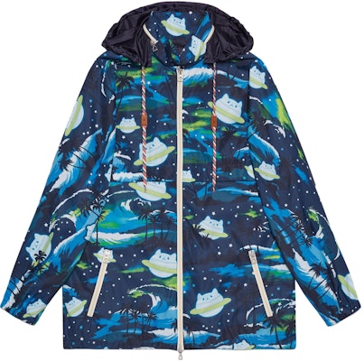 Gucci SS23 卡通印花藍色連帽外套限量版 696571-Z8A01-4617 Buy Gucci SS23 卡通印花藍色連帽外套限量版 696571-Z8A01-4617