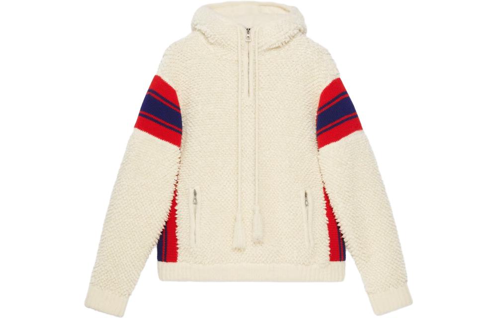 Gucci SS23 Colorblock Long Sleeve Hooded Jacket Beige 729362-XKC0G-9118