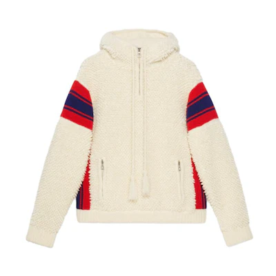 Gucci SS23 Colorblock Long Sleeve Hooded Jacket Beige 729362-XKC0G-9118
