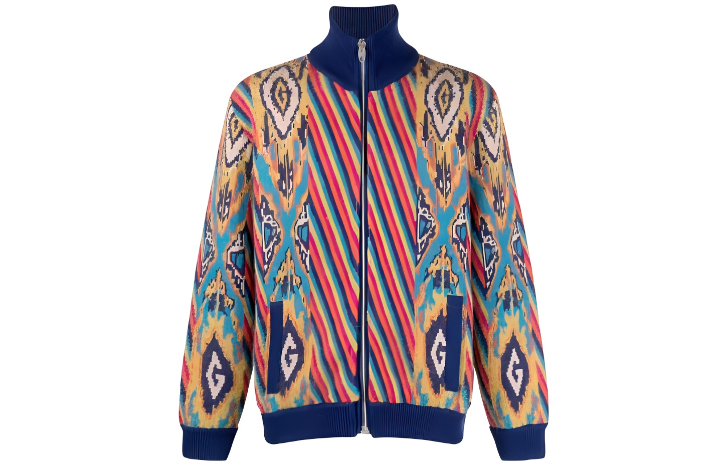 Gucci SS23 Colorblock Mesh Zip Jacket Multicolor 716919-XKCQG-4804