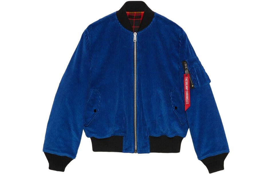Gucci SS23 Colorblock Reversible Bomber Jacket Unisex Blue 762339-XVQAA-0400