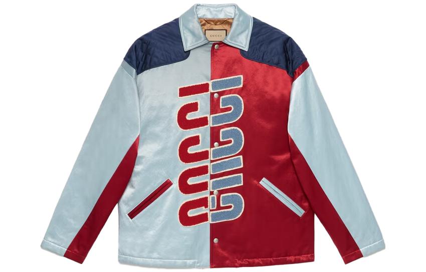 Gucci SS23 Colorblock Single-Breasted Long-Sleeve Jacket Men Multicolor 729312-ZAMAS-4019