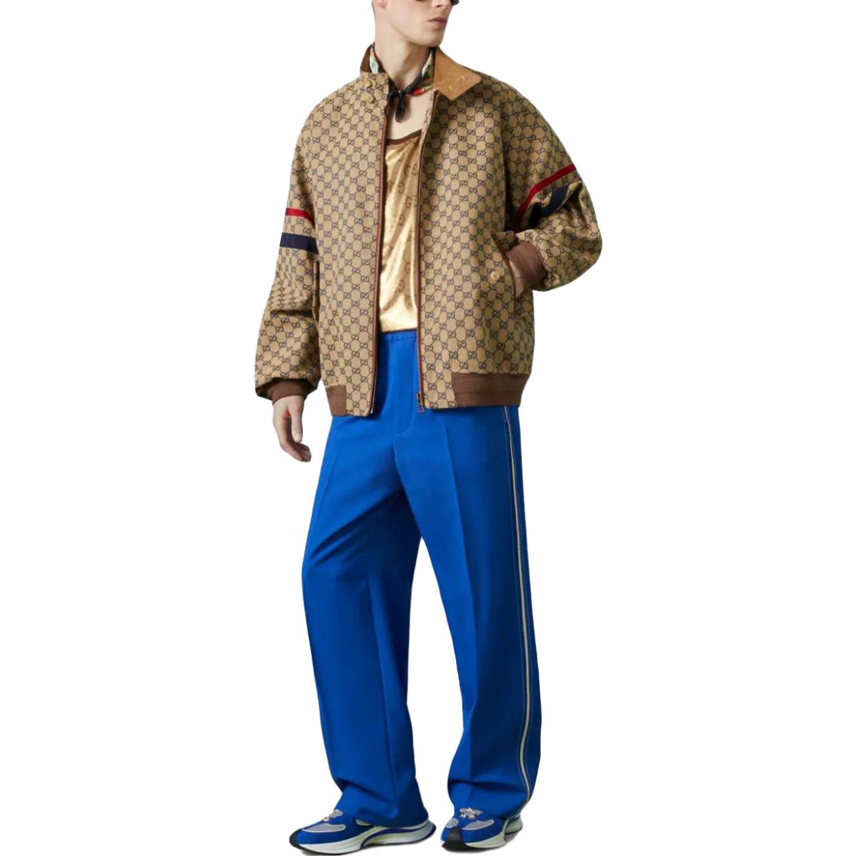 Purchase 구찌 SS23 골드 로고 패턴 스트레치 니트 풀오버 베스트 남성 740121-XJFE0-2486