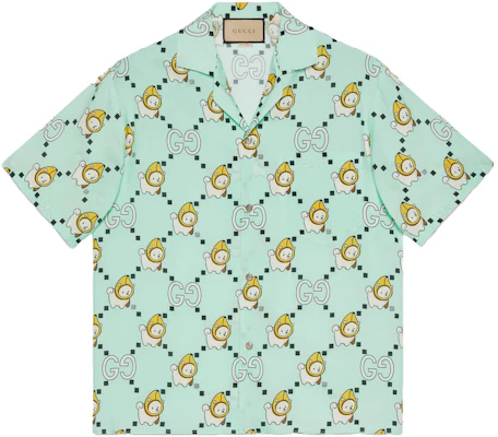 Gucci SS23 Camisa Verde de Manga Corta con Estampado Animal y Protección Solar 734124-ZAMD4-4563 Buy Gucci SS23 Camisa Verde de Manga Corta con Estampado Animal y Protección Solar 734124-ZAMD4-4563