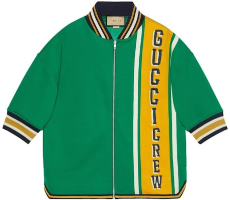 Gucci SS23 绿色字母拼色短袖夹克 733519-XJFAG-3229 Buy Gucci SS23 绿色字母拼色短袖夹克 733519-XJFAG-3229