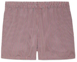 Gucci SS23 Grey Brown Striped Elastic Waist Casual Shorts 752289-ZAM60-9376 Gucci SS23 Grey Brown Striped Elastic Waist Casual Shorts 752289-ZAM60-9376