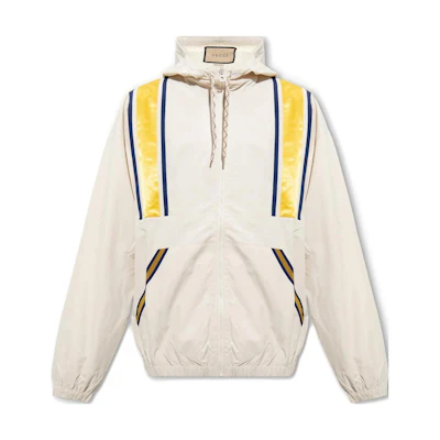 Gucci SS23 Grey Color-Block Striped Casual Jacket 733478-XJFAA-9735