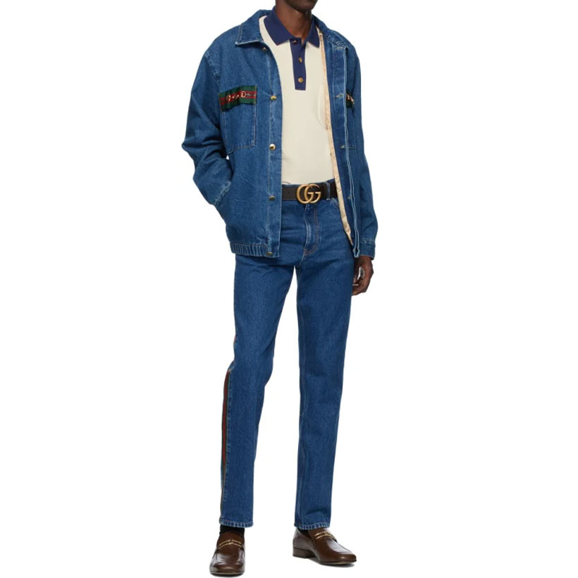 GUCCI SS23 Ivory Polo with Interlocking G Patch 625323-XJCNZ-9047 圖 5