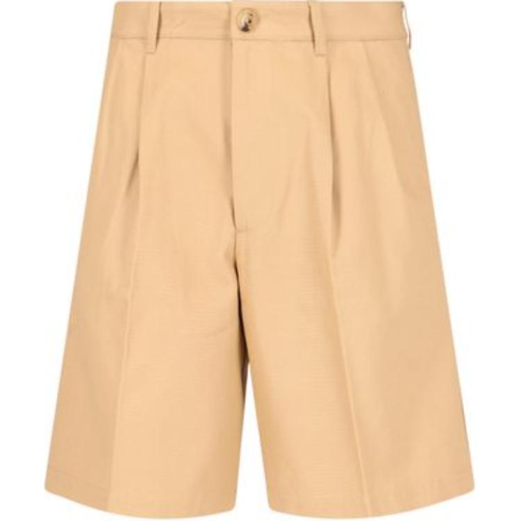 Gucci SS23 Khaki Embroidered Letter Casual Shorts 738670-XDCGP-2339