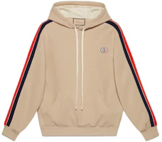 Gucci SS23 Khaki Striped Logo Print Pullover Sweatshirt 733972-XJFFB-9117 Gucci SS23 Khaki Striped Logo Print Pullover Sweatshirt 733972-XJFFB-9117