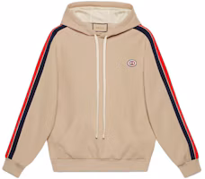 Order Gucci SS23 Sudadera Khaki a Rayas con Logo Estampado 733972-XJFFB-9117